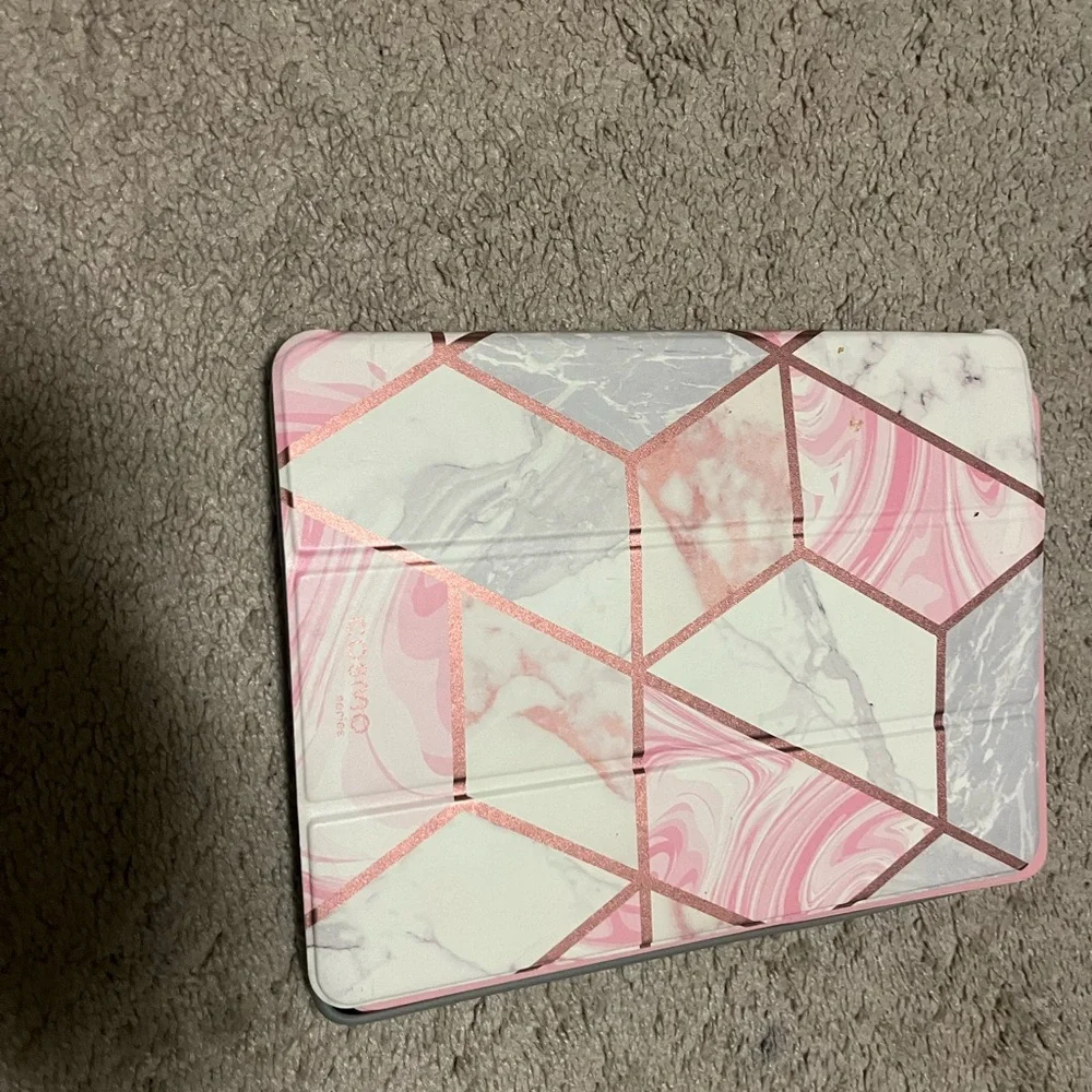 Pink Tablet Case and Keyboard Set